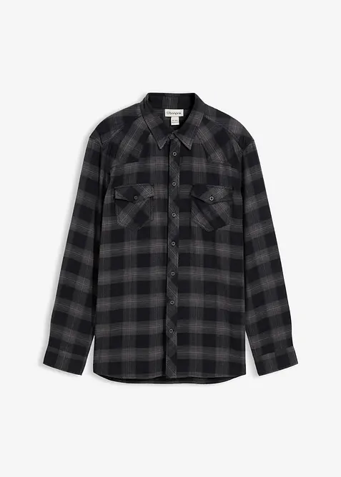 Camicia in flanella di puro cotone, bonprix