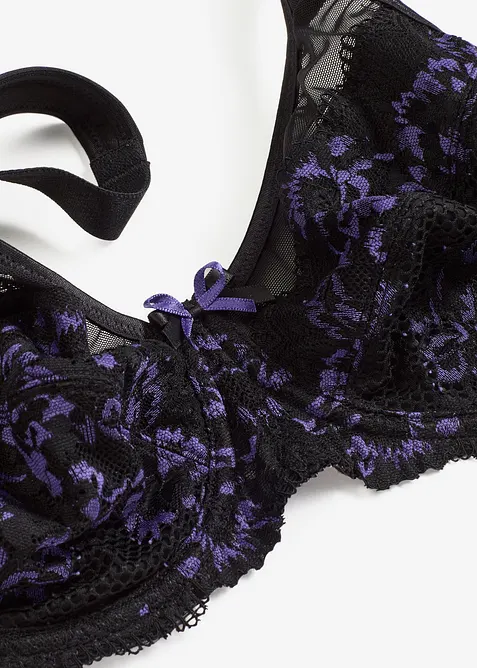 Reggiseno minimizer con spalline imbottite e pizzo delicato, bonprix