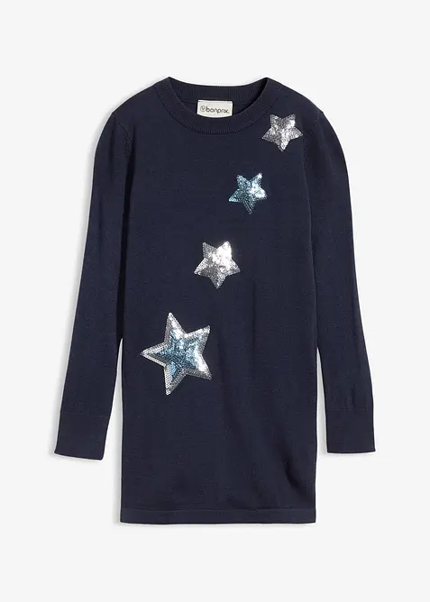 Maglione in filato fine con paillettes, bonprix