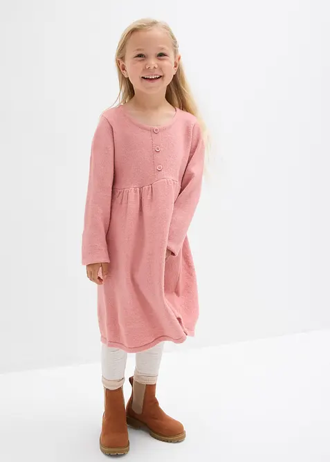 Abito in maglia con abbottonatura decorativa, bonprix