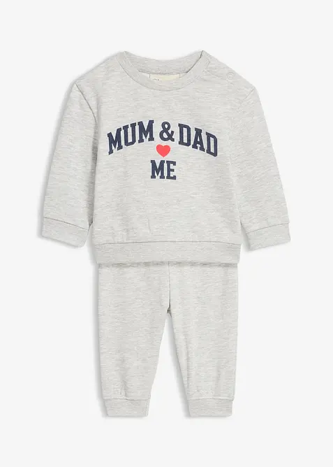 Felpa e pantaloni (set 2 pezzi), bonprix