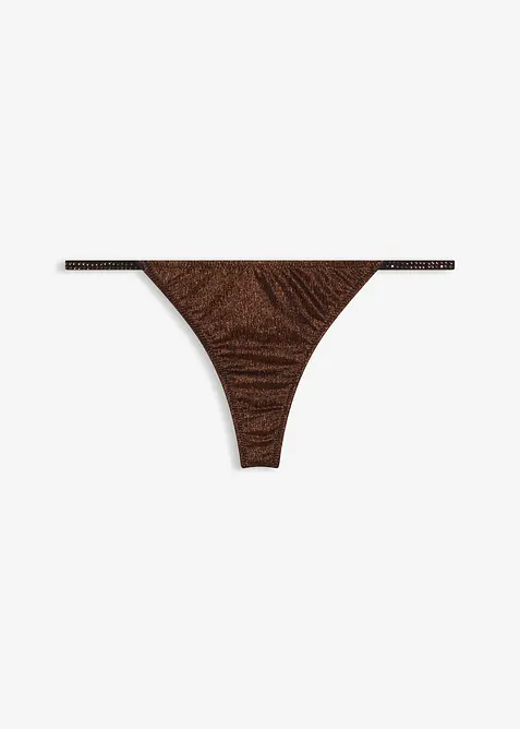 Tanga in tessuto glitterato, bonprix