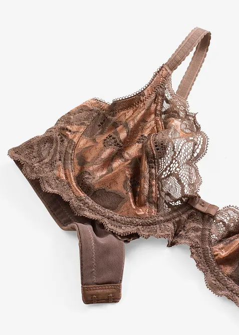 Reggiseno con ferretto in pizzo bicolore, bonprix