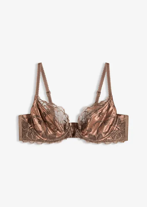 Reggiseno con ferretto in pizzo bicolore, bonprix