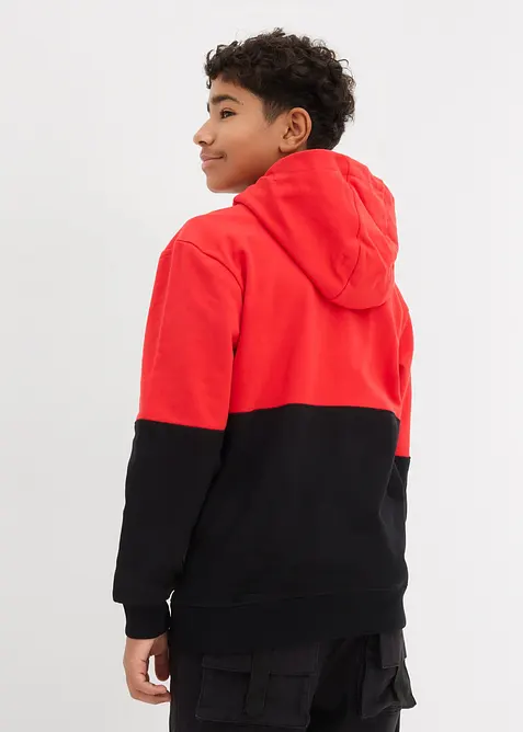 Felpa con cappuccio in puro cotone biologico, bonprix