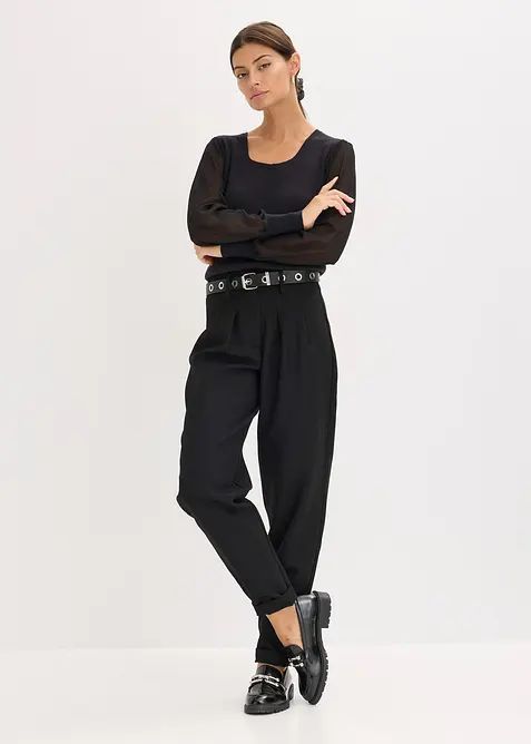 Maglione in filato fine di misto viscosa morbido, bonprix