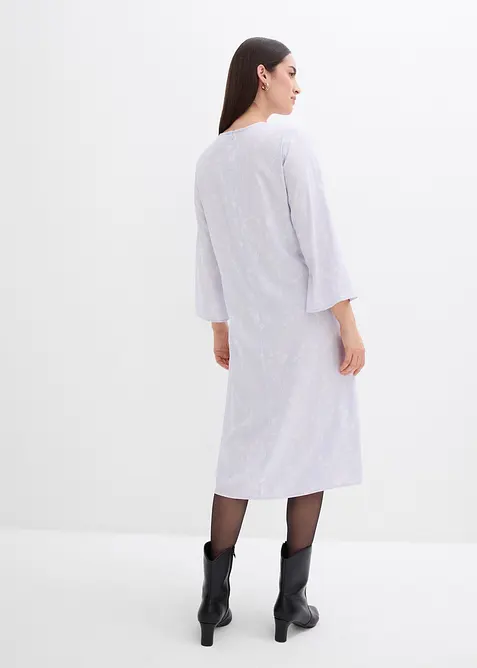 Abito midi in pura viscosa floreale, bonprix