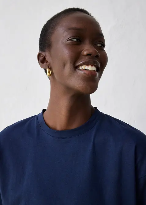 Maglia a trapezio con percentuale di seta, bonprix