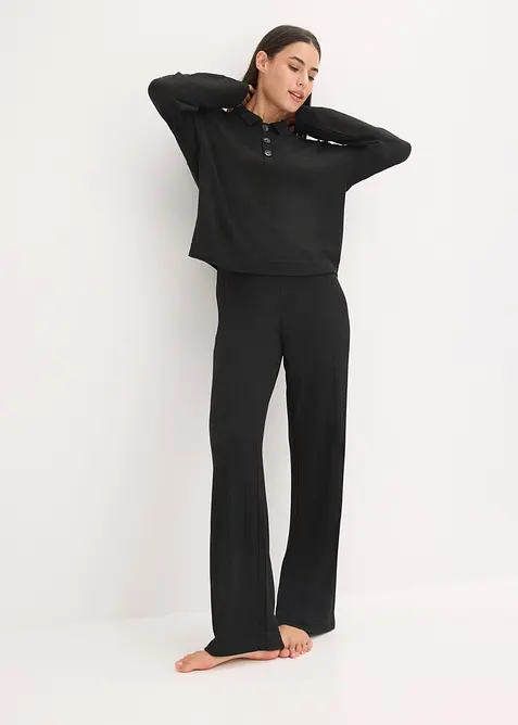 Tuta da casa oversize in morbida maglia a coste, bonprix