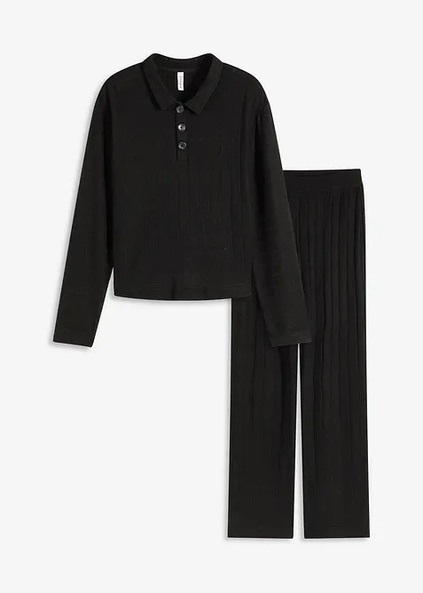 Tuta da casa oversize in morbida maglia a coste, bonprix