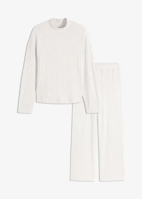 Tuta da casa oversize in morbida maglia a coste, bonprix