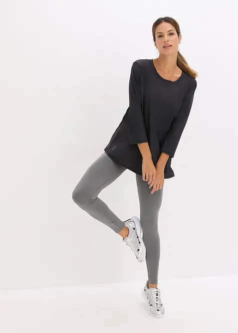 Maglia tecnica utra-morbida ad asciugatura rapida con maniche a 3/4, bonprix