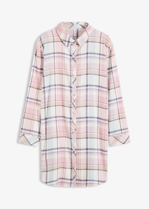 Camicia da notte in flanella con bottoni, bonprix