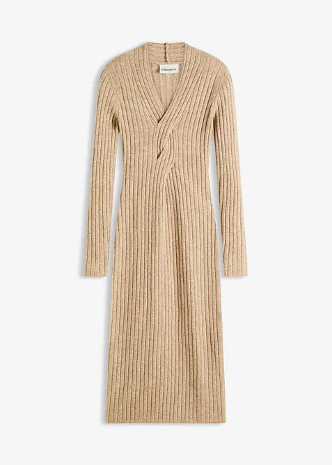 Abito in maglia misto lana, bonprix