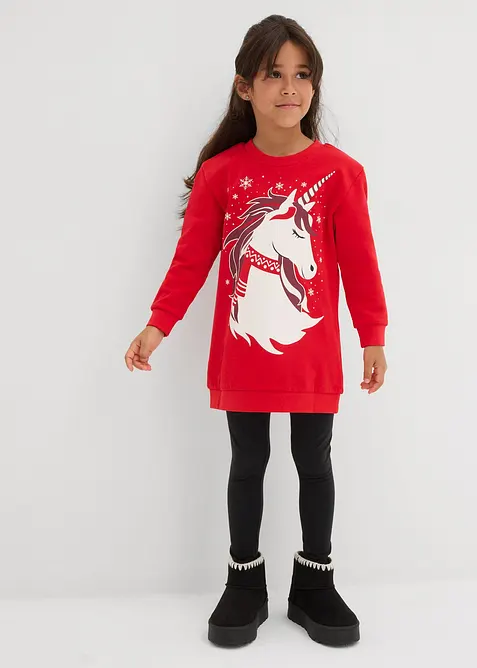 Abito in felpa di puro cotone, bonprix