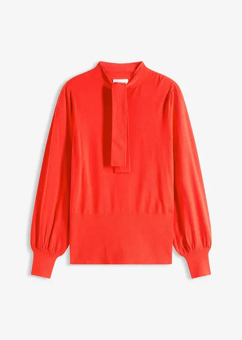 Maglione in filato fine di misto viscosa morbido, bonprix