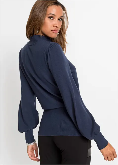 Maglione in filato fine di misto viscosa morbido, bonprix