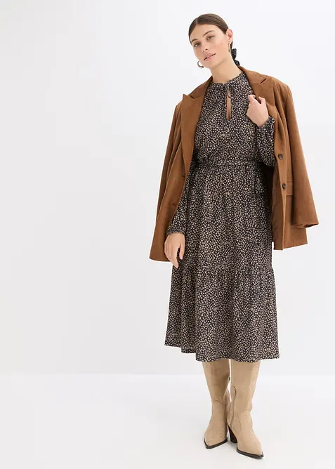 Abito midi di jersey, bonprix