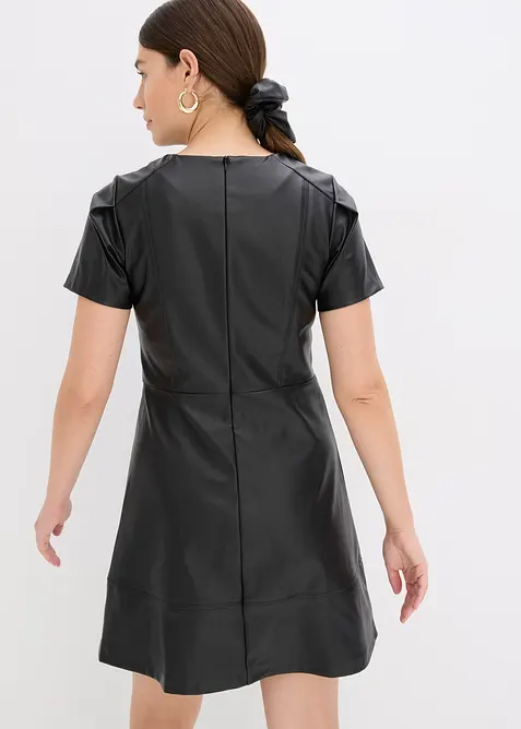 Abito corto in similpelle, bonprix