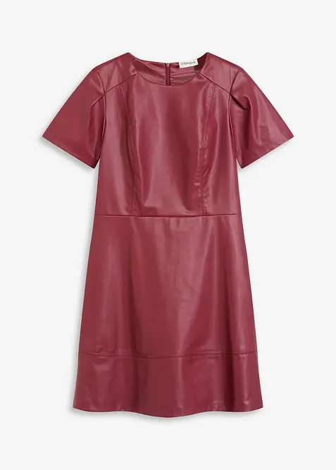 Abito corto in similpelle, bonprix