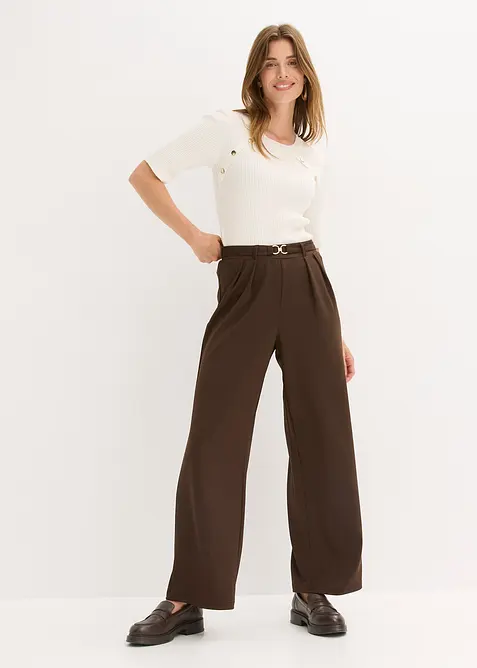 Pantaloni in jersey con elastico in vita, bonprix