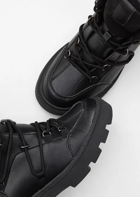 Scarponcini stringati foderati, bonprix