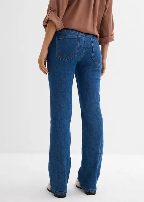 Jeans prémaman a gamba leggermente svasata con cotone biologico, bonprix