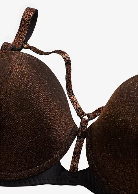 Reggiseno a balconcino in tessuto glitterato, bonprix