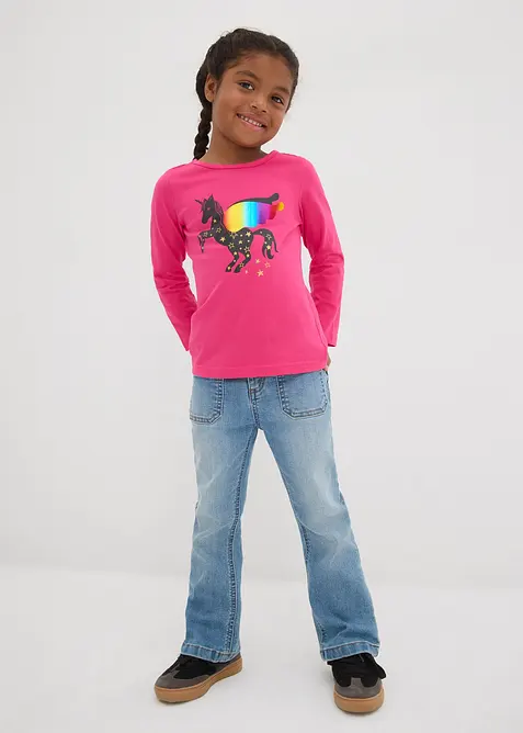 Maglia a maniche lunghe in cotone biologico (pacco da 2), bonprix