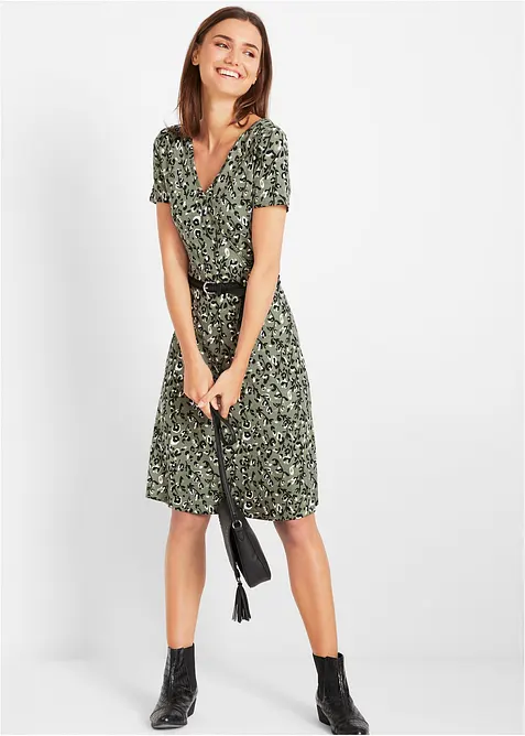 Abito in maglina di misto viscosa fluente, bonprix