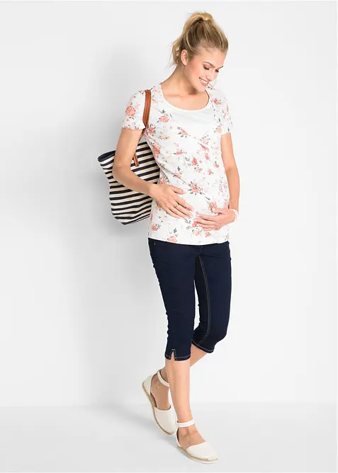 Maglia pr&eacute;maman / da allattamento 2 in 1 in cotone biologico, bonprix