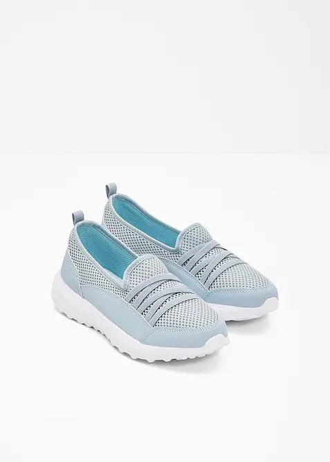 Sneaker slip on comfort con suola leggera, bonprix