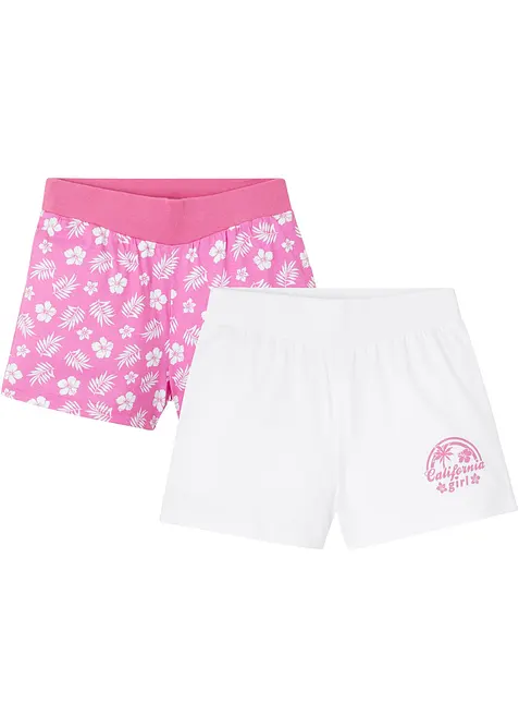 Shorts in jersey di puro cotone biologico (pacco da 2), bonprix