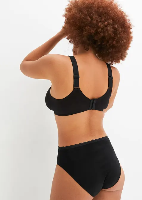 Reggiseno senza ferretto  con cotone biologico (pacco da 2), bonprix