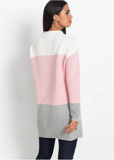 Maglione lungo a righe, bonprix