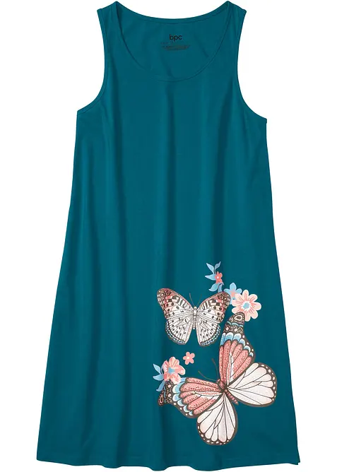 Camicia da notte corta in puro cotone, bonprix