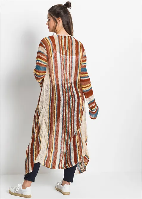 Maxi cardigan a righe, bonprix