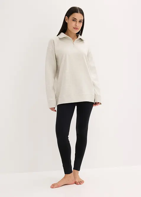 Tuta da casa in felpa con leggings, bonprix