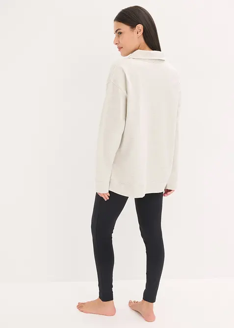 Tuta da casa in felpa con leggings, bonprix