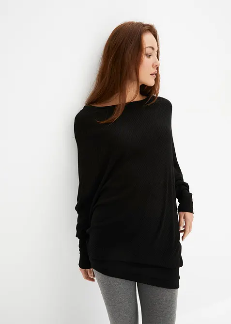Maglione oversize con fondo asimmetrico, bonprix