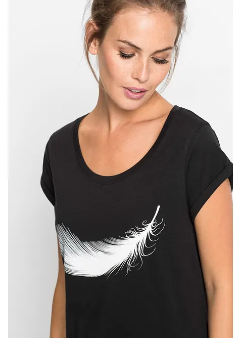 Camicia da notte corta in puro cotone biologico, bonprix