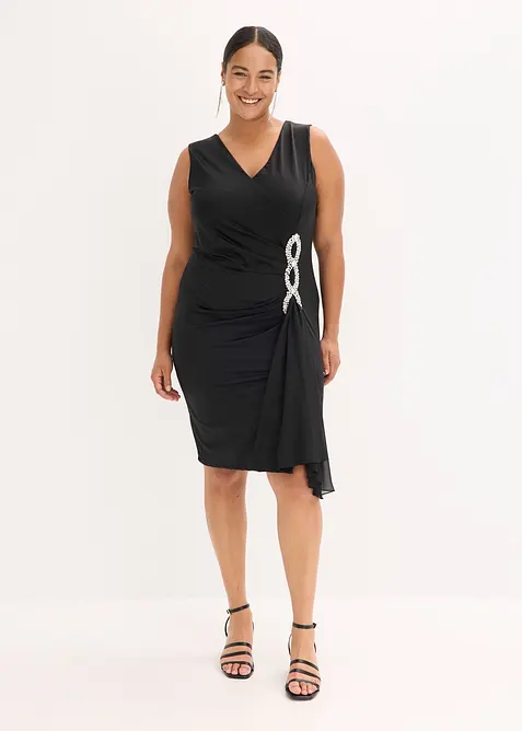 Abito di jersey con applicazione di strass, bonprix