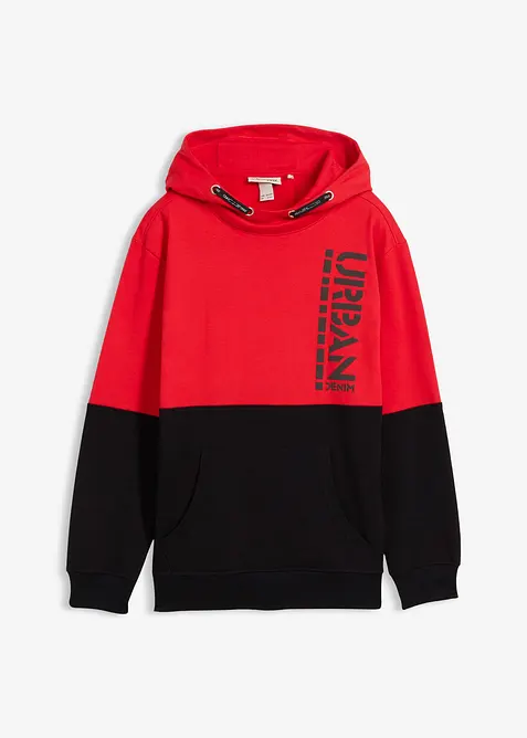 Felpa con cappuccio in puro cotone biologico, bonprix