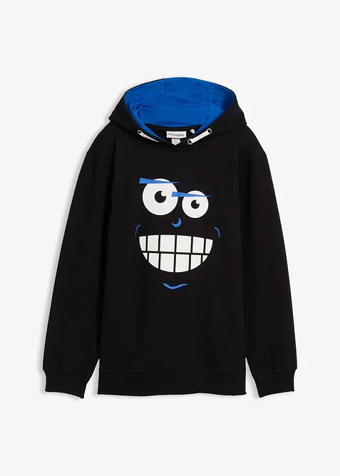 Felpa con cappuccio in puro cotone, bonprix