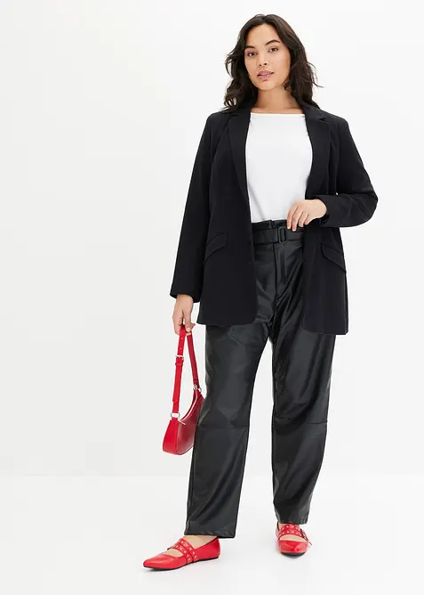 Blazer lungo in jersey di cotone, bonprix