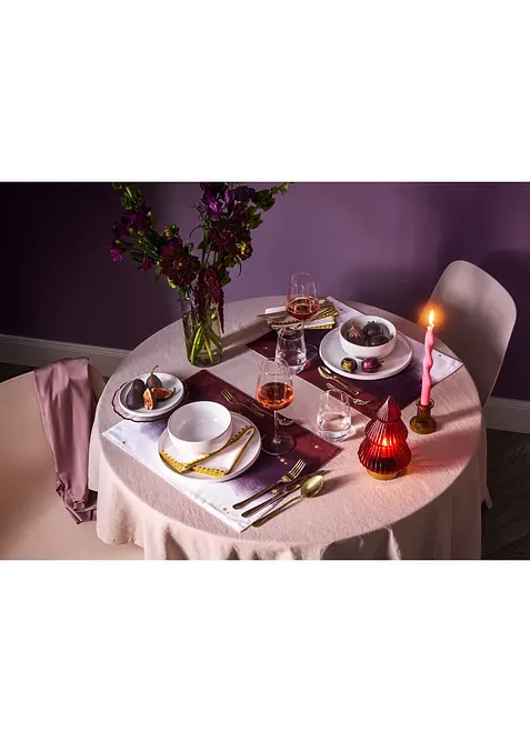 Tovaglioli in cotone biologico con bordo lucido (pacco da 2), bonprix