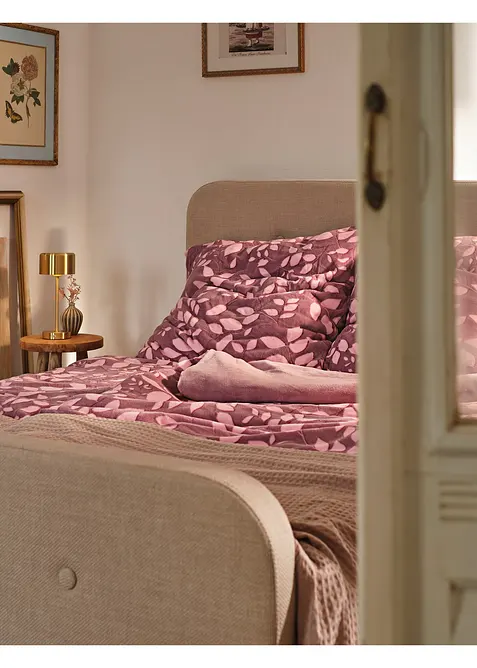 Biancheria letto double-face mano cachemire a fiori, bonprix