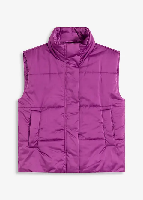 Gilet trapuntato leggermente lucido, bonprix