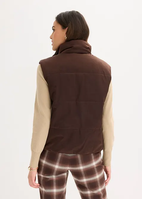 Gilet trapuntato leggermente lucido, bonprix