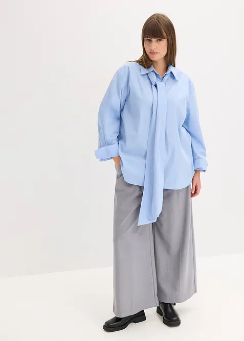 Camicetta con fiocco in puro cotone, bonprix